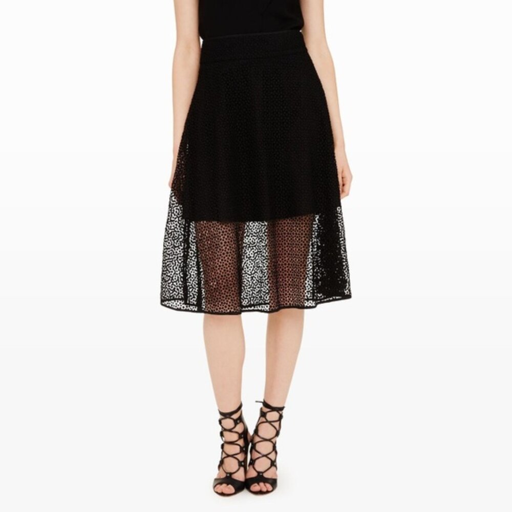 Club Monaco Stormie Black Lace Skirt - Size 2